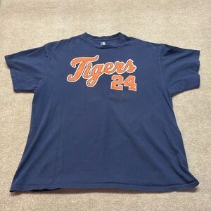 Detroit Tigers Miguel Cabrera #24 MLB T-Shirt Navy Blue 2XL 0633